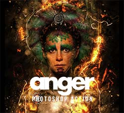 极品PS动作－怒火重生：Anger Photoshop Action